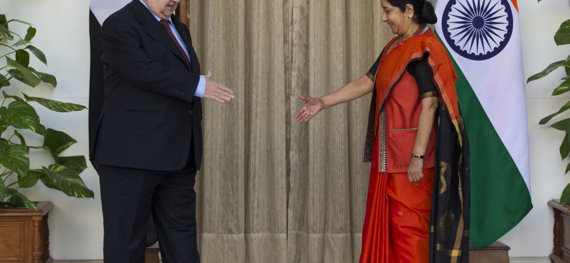 Walid al-Moallem, Sushma Swaraj