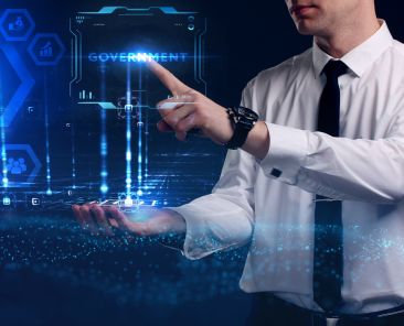 Business,,Technology,,Internet,And,Network,Concept.,Young,Businessman,Working,On