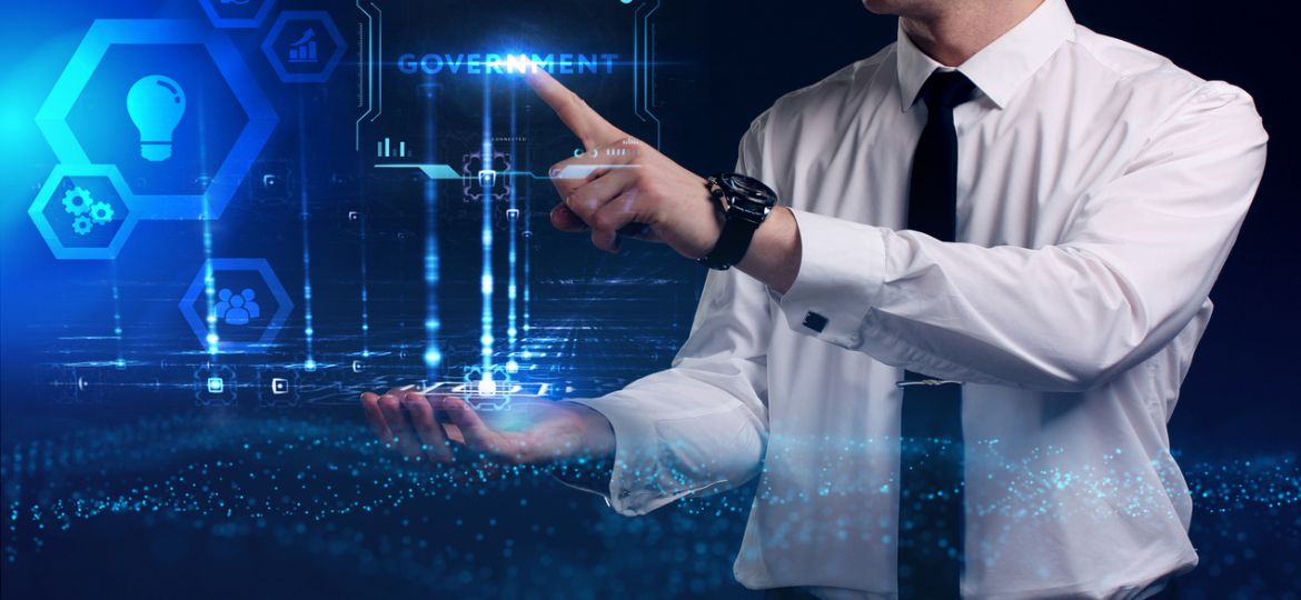 Business,,Technology,,Internet,And,Network,Concept.,Young,Businessman,Working,On