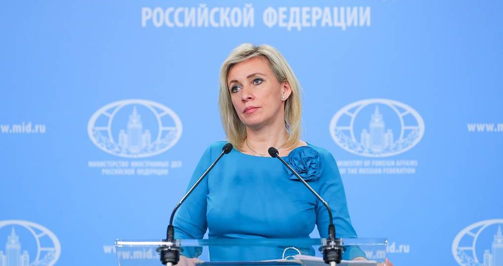 Russian Foreign Ministry Spokeswoman Maria Zakharova gives press briefing