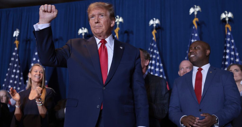 Donald Trump Holds Primary Night Event In Columbia, SC