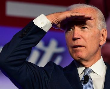 Democratic Presidential hopeful Joe Biden looks on during the SEIU Unions for All Summit in Los Angeles, California on October 4, 2019. (Photo by Frederic J. BROWN / AFP)