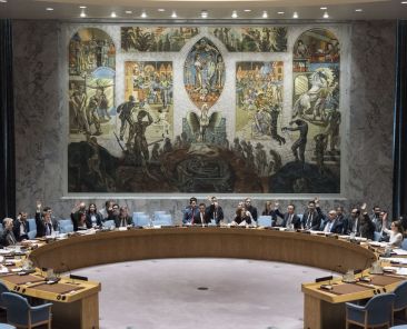 Security Council meeting
Maintenance of international peace and security
Vote