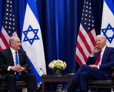 U.S. President Joe Biden holds a bilateral meeting with Israeli Prime Minister Benjamin Netanyahu on the sidelines of the 78th U.N. General Assembly in New York City, U.S., September 20, 2023. REUTERS/Kevin Lamarque